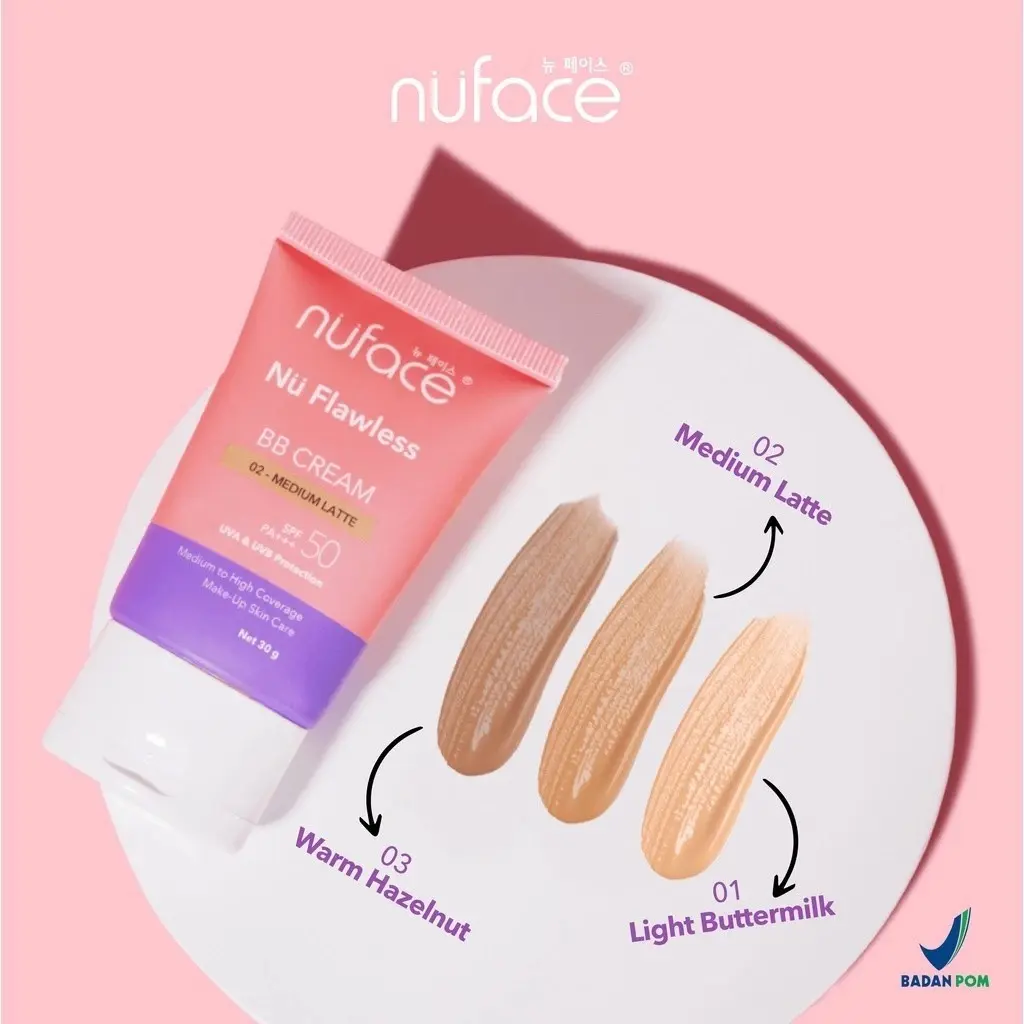 Nuface Nu Flawless BB Cream 30gr | SPF 50 PA+++