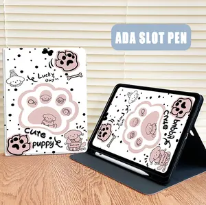 "Case For samsung galaxy tab a9 /s9 fe / s10 lite / s6 lite /s7plus /s8 /s10 fe+13.1""A8/A7lite casing Pelindung Anti Jatuh- hitam Silikon Premium Dengan slot pena bumper- Desain Lucu  Estetik penutup Cover ﻿"