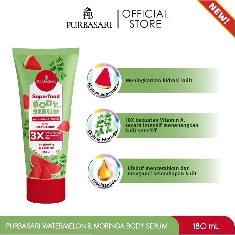 (GROMES.id)Purbasari Superfood Body Serum 180ml 1