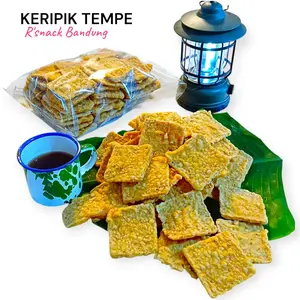 keripik tempe original kotak asin gurih 1kg | Cemilan enak oleh oleh bandung
