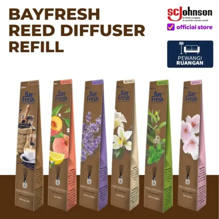 Bayfresh Reed Diffuser Refill 30Ml - Pengharum Ruangan Aromaterapi Segar Alami