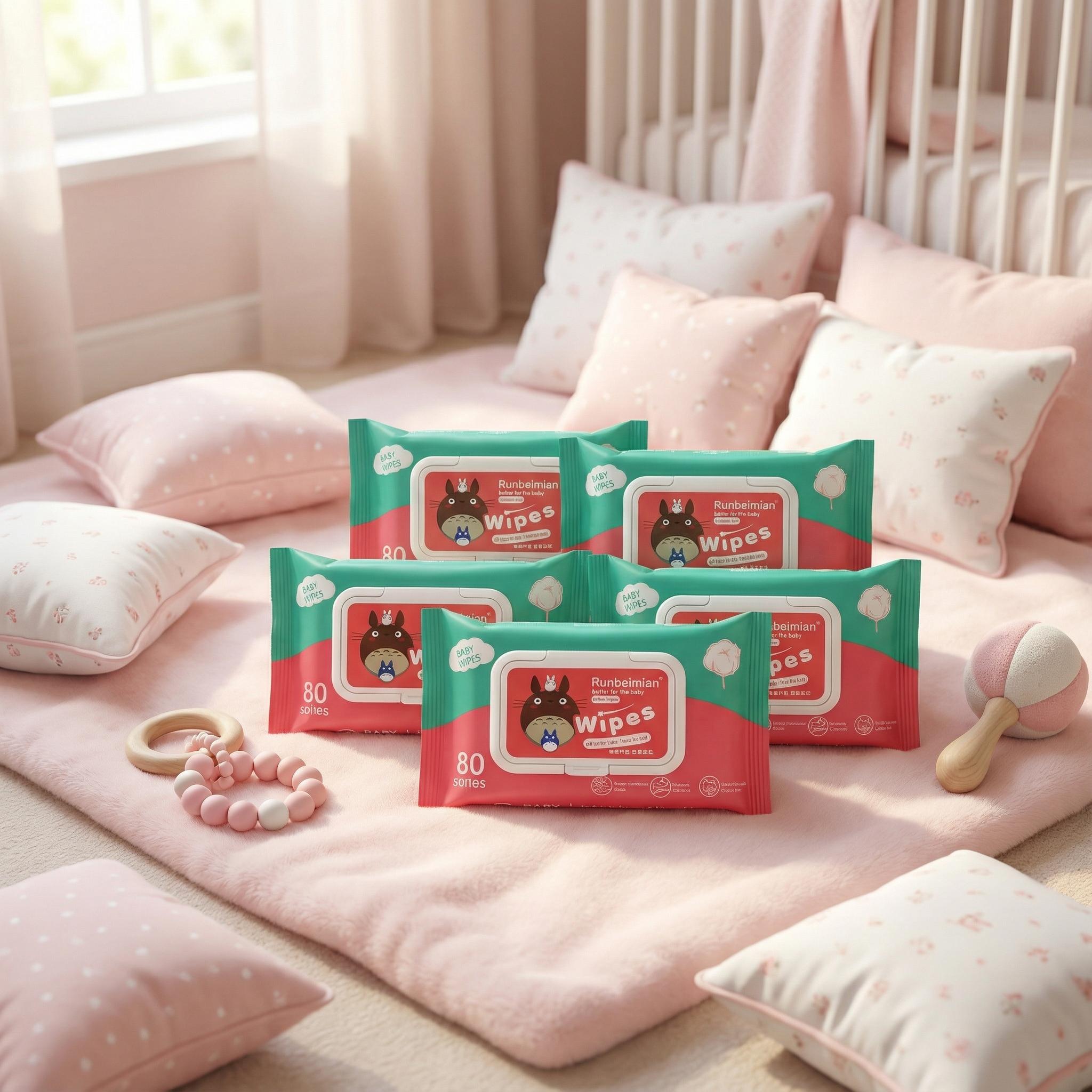 TISU BAGUS - KEMASAN BARU TANPA PENUTUP  7 PCS Tisu Basah Totoro Wet Wipes Baby Non Alkohol Lembut Non Pewangi Pure Water Aman Buat Bayi Tebal & Tidak Mudah Sobek