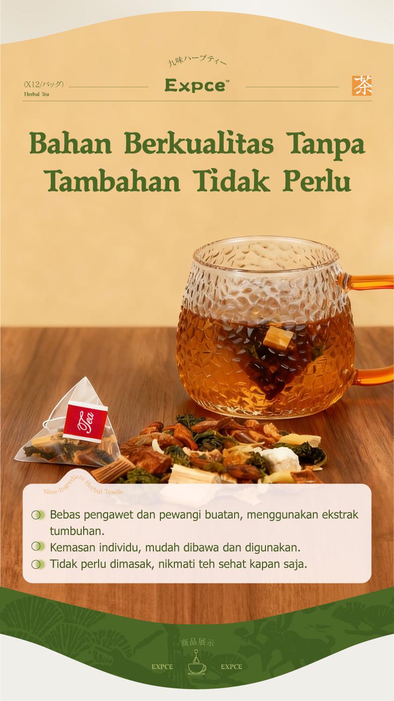 Expce Teh Herbal 12 Sachet, Segar Alami, Relaksasi Setiap Hari
