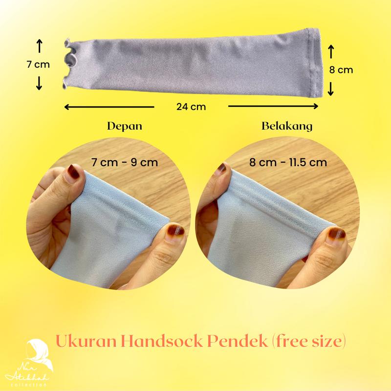 Product Introduction of FREE SIZE - RAFFLESIA (BAWAH SIKU/PENDEK)  24CM (BENANG 5) - HANDSOCK MOSECREPE 5