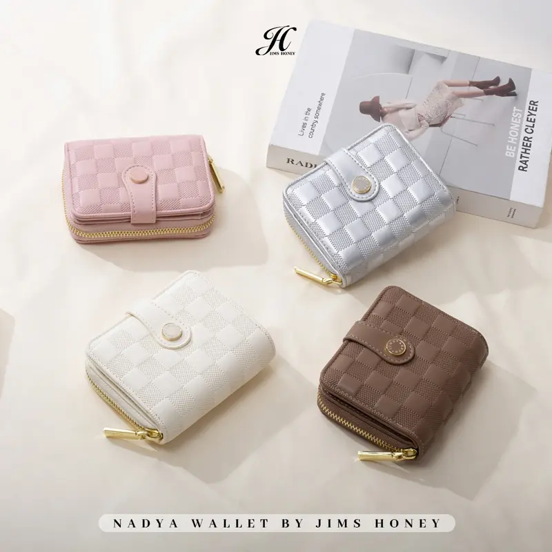 [ BEST DEAL, OWNER'S CHOICE!!! ] JIMS HONEY - Nadya Wallet (WITH DUSTBAG) - Dompet Kartu Wanita Kulit Uang women mini 0