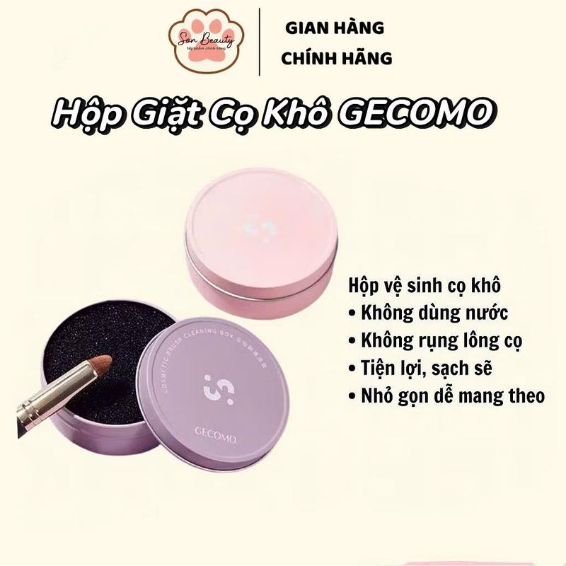   GECOMO  Hộp Bọt Biển GECOMO Vệ Sinh Cọ Làm Sạch Cọ Trang Điểm Không Dùng Nước 