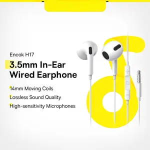 H17 / C17 Encok Lateral In-Ear Wired Earphone With Mic For Phone Laptop (3.5mm)