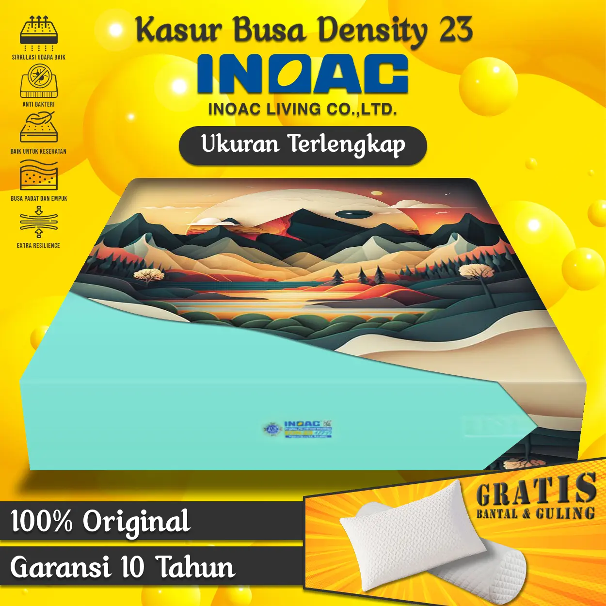 Kasur Busa INOAC EON Density 23 Garansi 10 Tahun