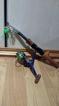 Sougayilang 1.6m Spinning/Casting Fishing Rod Gagang Kayu Mini ...