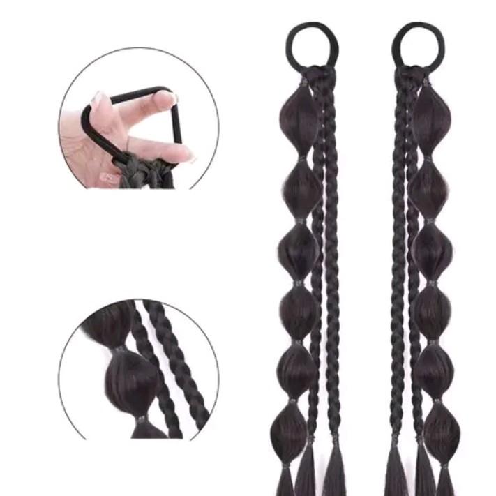 Griya Rema Rambut Kepang Rambut Sambung Hair Extension Rambut Kepang Balon Rambut Kepang Lucu Hair extension Kepang 1