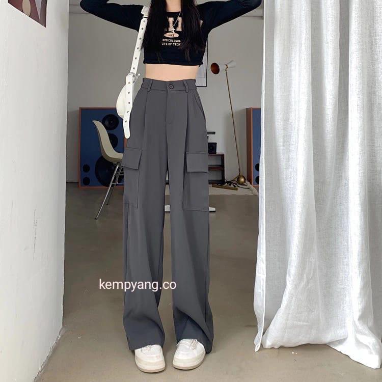 KEMPYANG - Cargo Pants Hightwaist American Drill Skena 2