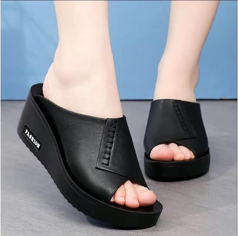 PROMO BELI 1 GRATIS 1 Sandal Wedges Wanita Terbaru Sandal Wedges Wanita Rempel Empuk Kekinian 2024 3
