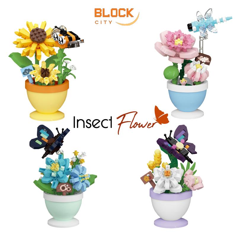 BLOCK CITY -CLC Flower Bugs Block Toys Puzzle Brick Bunga da - Shop ...