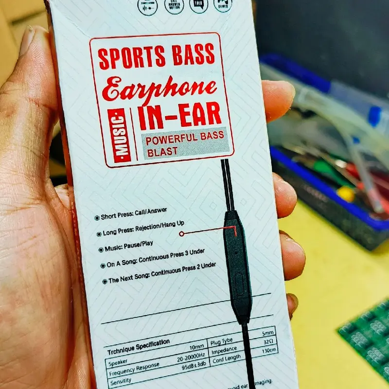 EARPHONE HEADSET D21 EXTRA BASS 2