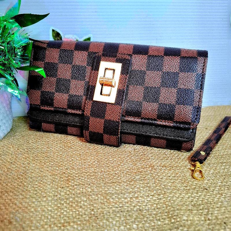 Dompet Kulit Wanita dengan Kancing Putar dan Kartu - Cewek Muat Hp Uang 5