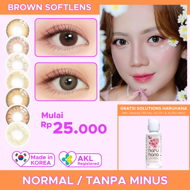[COD] Softlens Brown Series Color - Spex Symbol | Softlens Normal | Contact Lens | Soflens Cokelat 0
