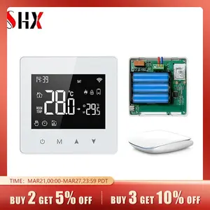 Tuya WiFi Zigbee Thermostat Smart Home Battery Powered Temperature
