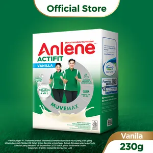 Anlene Actifit 3X Susu Bubuk Dewasa Vanilla 230g - Susu Dewasa Untuk Tulang, Sendi & Otot / Adult Milk Vanilla / Dairy Milk