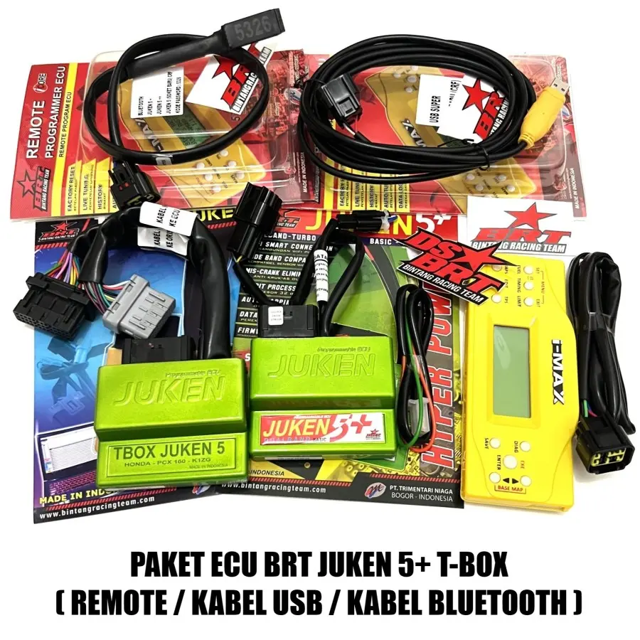 PAKET ECU JUKEN 5 5++ DUALBAND BRT & REMOTE KABEL USB BLUETOOTH VARIO PCX ADV 125 150 160