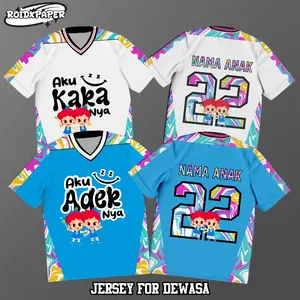NFL Jersey Dewasa Edisi Couple Adik Kaka Series Free Nama Laki-laki Perempuan DryFit Full Printing Sublime Bahan DryFit Milano Desain Full Printing Sublime