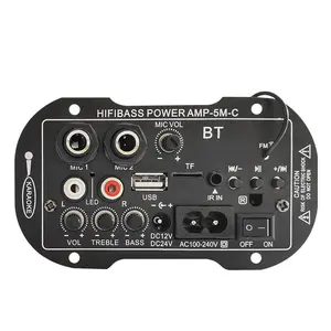 Amplifier Board Audio Bluetooth USB Radio TF Subwoofer Karaoke
