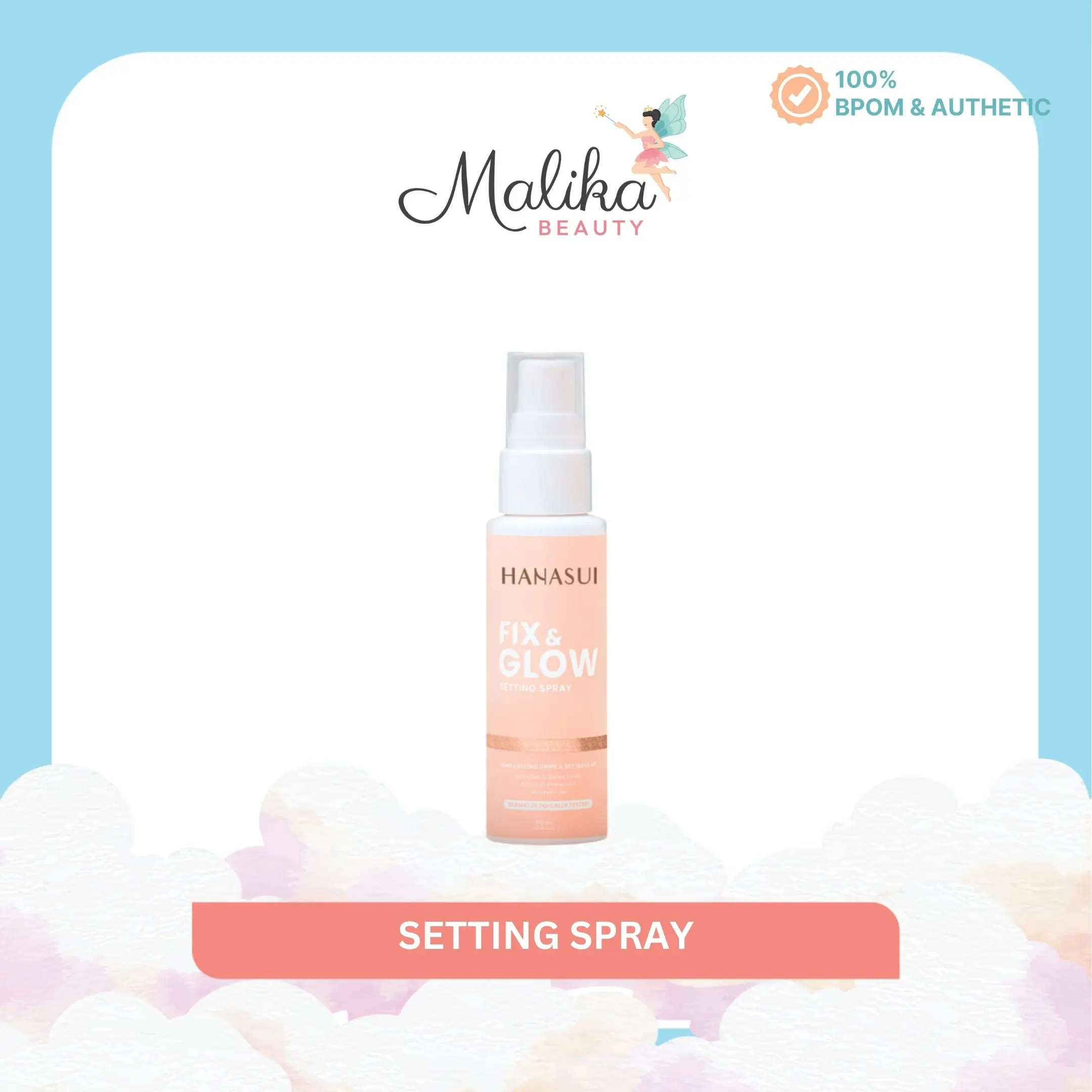 Malika Beauty | HANASUI Fix & Glow Setting Spray 60 ml