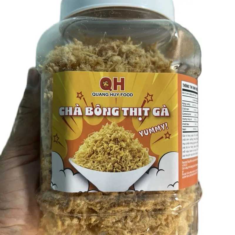 1 hủ chà bông 500gram ( đậm vị chà bông) Snack Chua