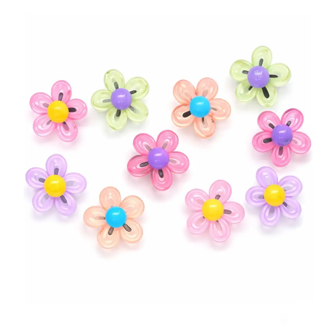 Jibz & Bitz - Aksesoris Patch Sandal Gaya Klasik Motif Bunga Charm Lucu & Unik Tambahkan Sentuhan Khusus pada Sandal Anda
