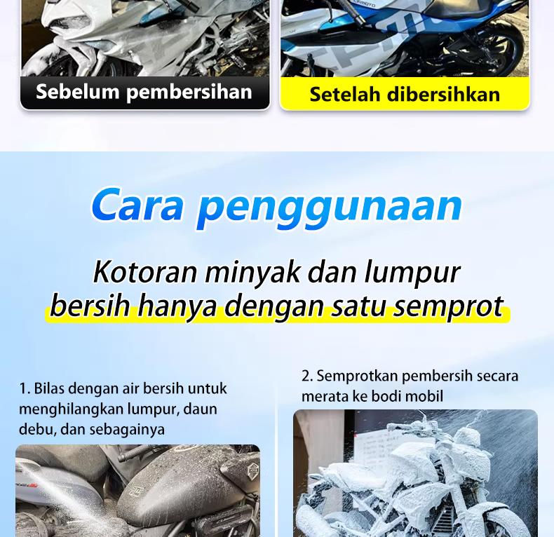 FIXIT【Normal】 Cairan pembersih khusus sepeda motor, cairan pencuci mobil ultra-konsentrat, cairan busa pencuci mobil listrik, air pencuci mobil, lilin, pembersih lapisan