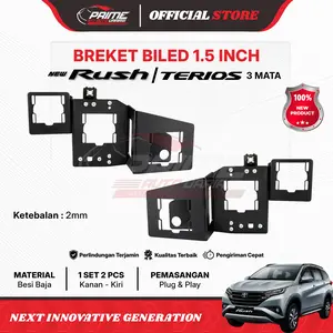 Bracket Retrofit BILED Matrix MX1 1.5inch untuk All New Rush Terios 2018 2022 2024 Tebal 2mm