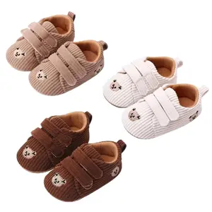 Sepatu Anak Bayi Laki Laki Perempuan motif BEAR 1 3 6 9 12 bulan murah Prewalker Shoes Cewek Cowok 0-12 bulan Terbaru Bahan Codorai Uniseks Empuk