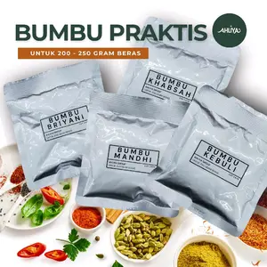 Bumbu Ahliya Praktis Kebuli / Briyani / Mandhi / Khabsah untuk 200 sd 250 gram Beras - spices mix