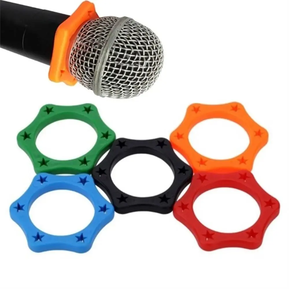 Phụ Kiện Micro, 2 Cái, Cầm Tay KTV, Chống Lăn, Chống Sốc, Vòng Micro, Tay Áo Thanh Đáy, Vòng Bảo Vệ Micro, Giá Đỡ Micro