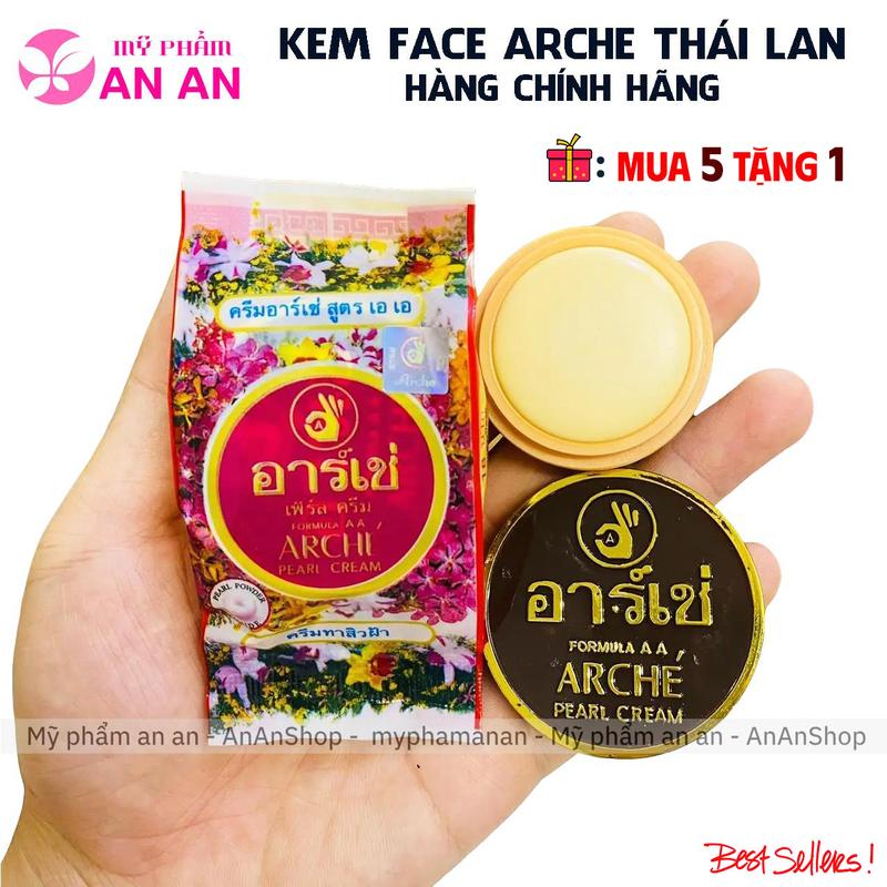  Kem face Arche Thái Lan   Mua 5 Tặng 1    Kem Arché chính hãng Hàng Việt loại 1 Cải Thiện Da Đen Sạm Tối Màu 3gr Skincare nữ Làm Đẹp Da Chăm Sóc Da 