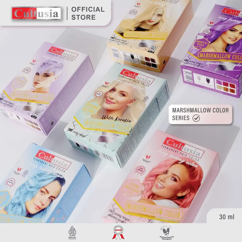 Cultusia Hair Marshmallow Color Warming Ash Blue 1/17 30ml 4