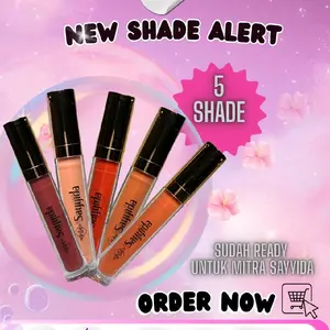 LIPMATTE SAYYIDA OMBRE TAHAN LAMA 100%ORIGINAL Lipstick Lipcream Lipstik Waterproof Bibir Liquid Lasting Gloss