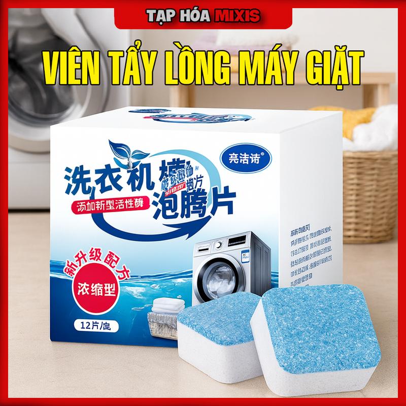 Viên Tẩy Lồng Máy Giặt Làm Sạch Vệ Sinh Và Diệt Khuẩn Hiệu Quả, dạng viên đóng túi dễ sử dụng - GD104