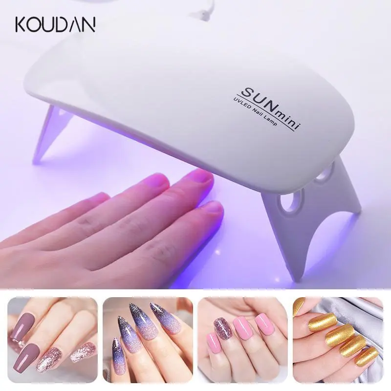 Nail Lamp Gel Nail Polish Manicure Tools Nail Art Ultraviolet Rays Quick Dry White Pink KOUDAN