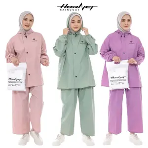 jas hujan HORNET setelan pria wanita, original RAINCOAT, jas hujan dewasa pvc anti air, berkwalitas. garansi 100%