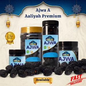Kurma Ajwa Aaliyah Premium - 1kg- Ajwa A -Saudi Arabia hadiah Ramadan Kurma Madinah