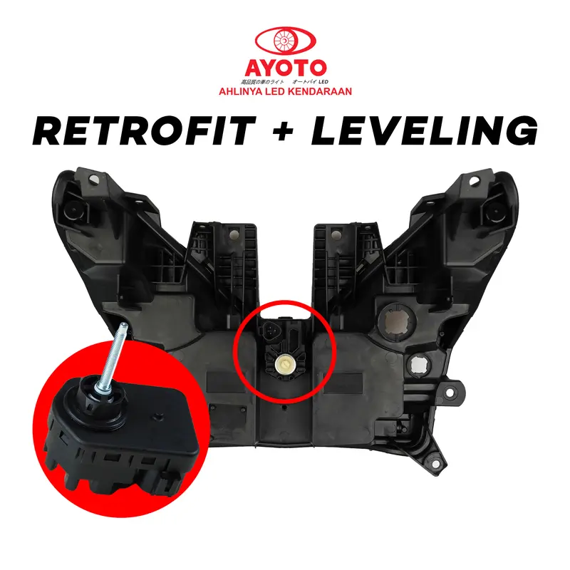 HOUSING RETROFIT ATAU BOX RETROFIT VARIO NEW 125/150 AYOTO LED PROJIE UKURAN 2.5 INCHI PLUG AND PLAY LEVELING Motor 5
