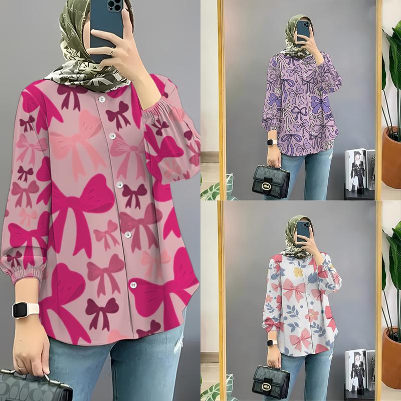 Baju Muslim, Gaya Baru 2025, Rekaan Ikatan bentuk rama-rama Malaysia ...