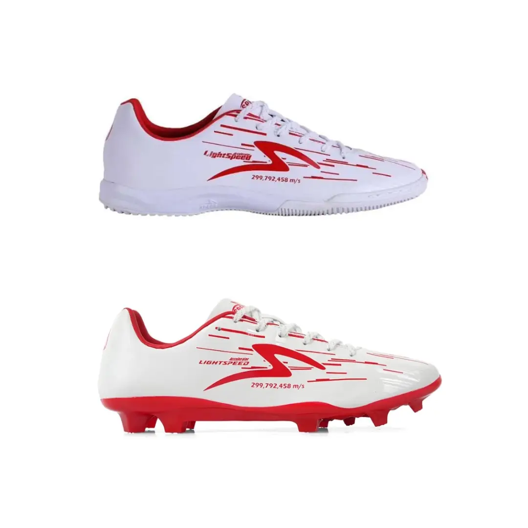 Sepatu Futsal Specs Acc Lightspeed Reborn In-fg White Emperor Red