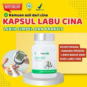 Kapsul labu Cina Diacont Tiens Diabetes - Herbal China Diabetes BPOM halal