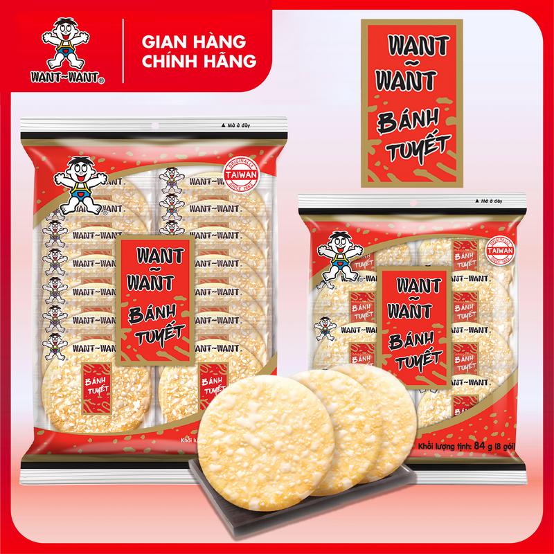  BÁNH TUYẾT WANT-WANT HƯƠNG GẠO NHẬT BẢN 84G & 150G 