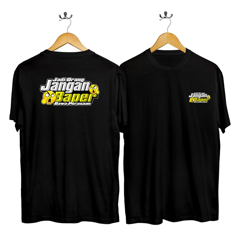 kaos oblong JANGAN BAPER/t-shirt/kaos dewasa/kaos wanita/pria/kaos lengan pendek 0