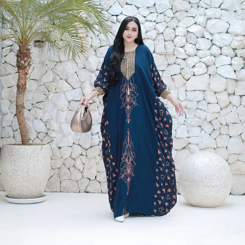 Kaftan Renda Sultan Busui / Motif Love / Rayon Premium Cantik Formal Gamis Muslim Dress Tebal Wanita Lebaran 8