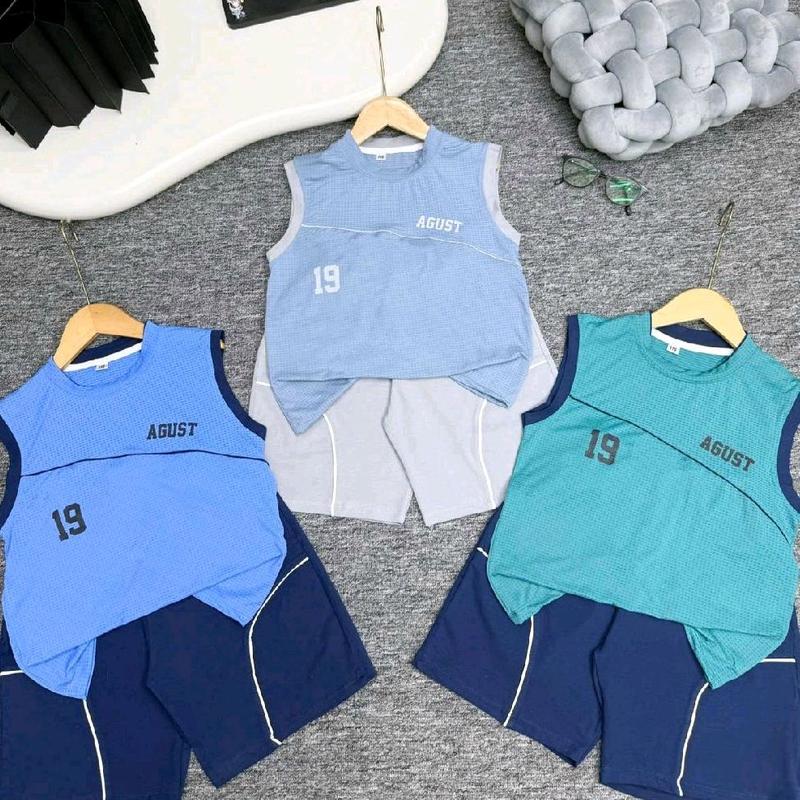 Mon kids Bộ Quần Áo ĐIỀU HÒA THÔNG HƠI Mềm Mát Giãn 4 Chiều Cho Bé Trai Từ 18-60kg. bộ quần áo sát nách bomacnhamat2025