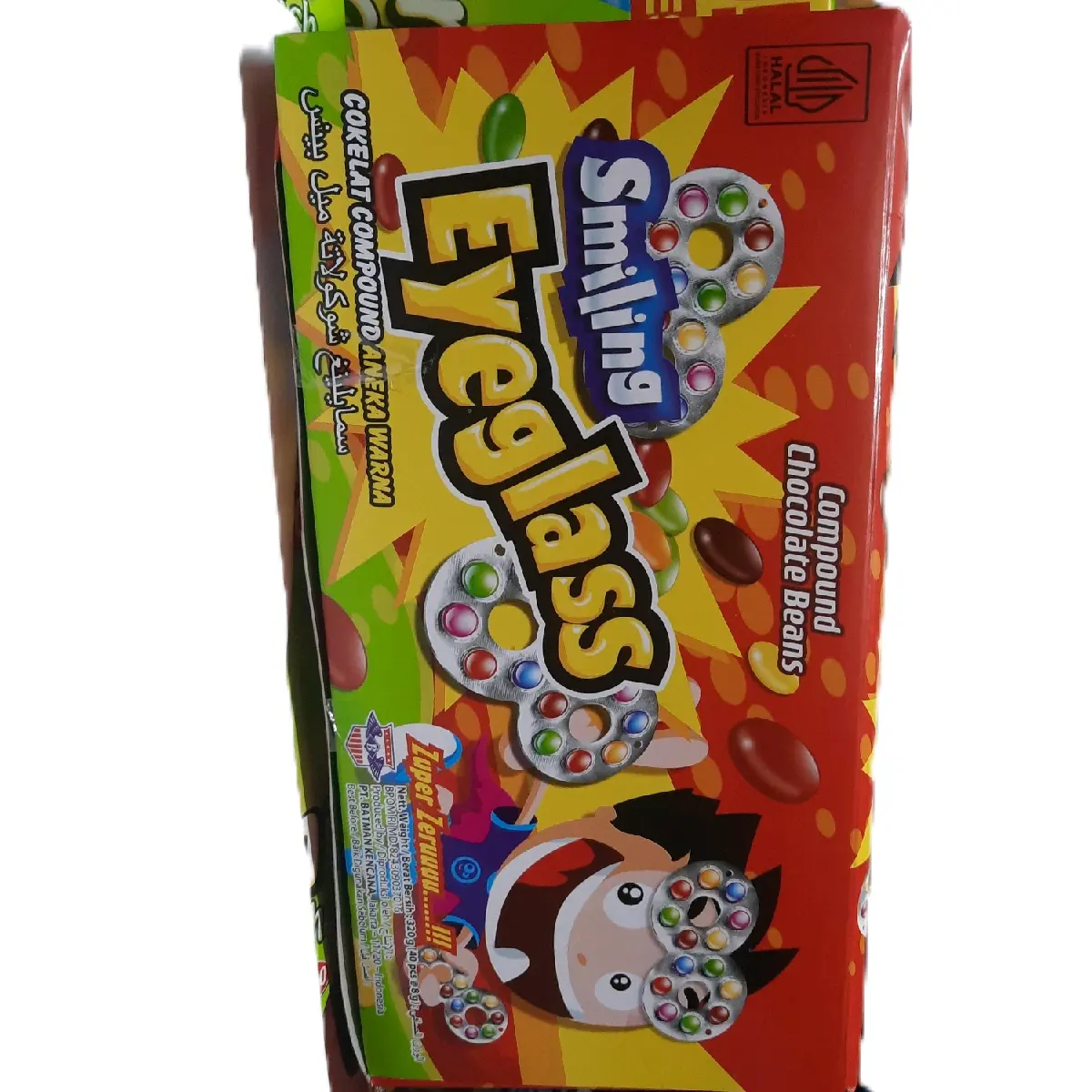 permen kacamata 1 box isi 40