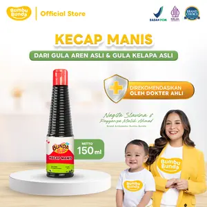 Bumbu Bunda Elia Kecap Manis 140 ml - Kecap MPASI | Kecap Bayi | Kecap Anak | Kedelai Asli | Non MSG Non Pengawet
